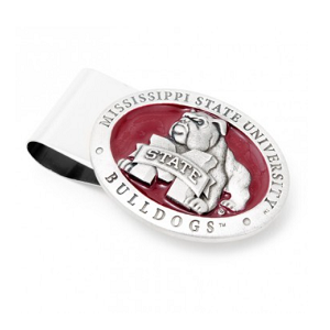 Pewter Mississippi State Bulldogs and Money Clip
